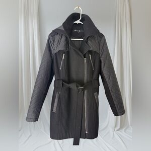 Kenneth Cole New York Black Quilted Women's Coat